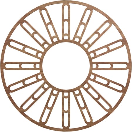 Ekena Millwork Hale Wood Fretwork Pierced Ceiling Medallion, Walnut, 30"OD x 10 7/8"ID x 3/8"T CMWP30X30X0375HHWA